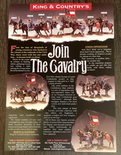 King & Country 2009 American Civil War Leaflet "Join The Cavalry" 2 Pages
