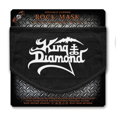 King Diamond 'Logo' (Schwarz) Maske - NEU & OFFIZIELL!