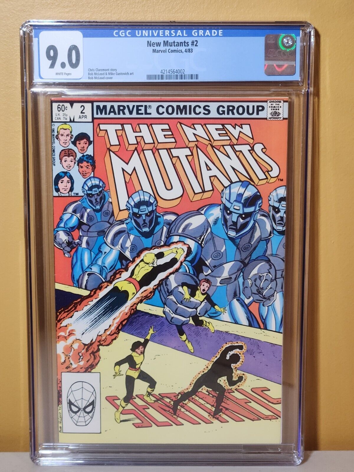 NEW MUTANTS #2 CGC 9.4 OW/WH PAGES