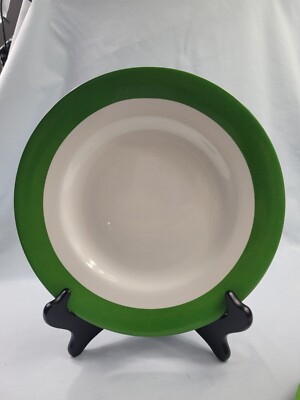 2 Martha Stewart Classic Green Dinner Banquet Plates Macy Exclusive Dishes.   25