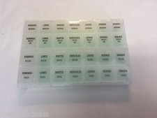 One-Day-At-A-Time Weekly Medication Organizer Spanish