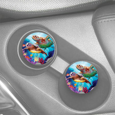 TROPICAL SEA TURTLES CUSTOM SANDSTONE CAR COA...