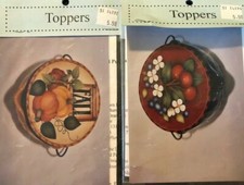Lot of 2 Tole Painting Pattern Packets: Toppers by Bayberry Studio
