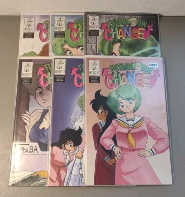 Ironcat Comics Futaba-Kun Change Vol 7 #s 1-6 2001 Complete Set (1 2 3 4 5 6)