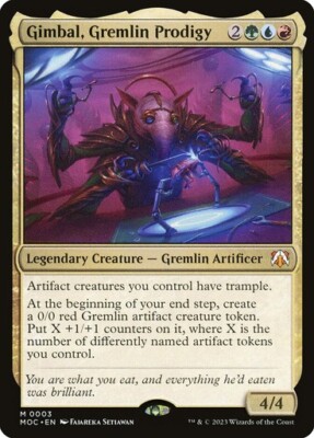 Gimbal, Gremlin Prodigy - MOC - Mythic - MTG Magic Pack fresh