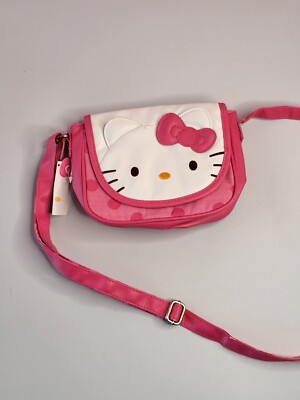 Hello Kitty 1976-2009 Sanrio Purse Handbag polka-dot 8x6