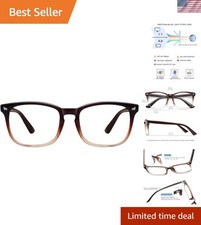 Trendy Unisex Blue Light Glasses - Lightweight, Anti-Glare, Full Rim Design