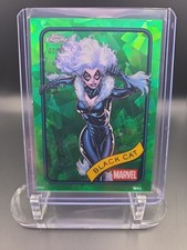 2025 Topps Chrome Marvel Black Cat 106 Sapphire Green 2/99
