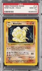 1999 POKEMON BASE SET UNLIMITED #12 NINETALES-HOLO PSA 10