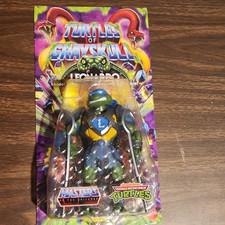 Mattel Turtles of Grayskull TMNT Leonardo Action Figure Green Blue w  Sword