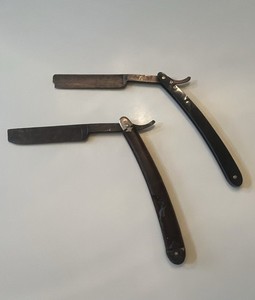 Lot Of 2 Vintage Straight Razors, Trusteel & CH