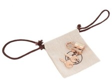 NEW Authentic Hermes Rose Gold Cadenas Lock Padlock  2 Keys Set  Plastic Seal