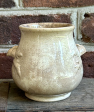 Antique Ironstone Heavily Stained Crazed Handled 5.25