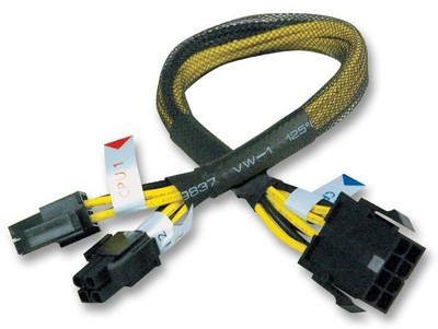 AKASA - 8 Pin Male to 8 Pin Female (2x4) PSU Extension Lead, 300mm