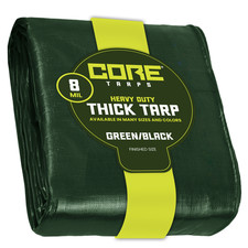 Core Tarps Heavy Duty Tarp 8 Mil Waterproof Tarpaulin Cover UV Resistant