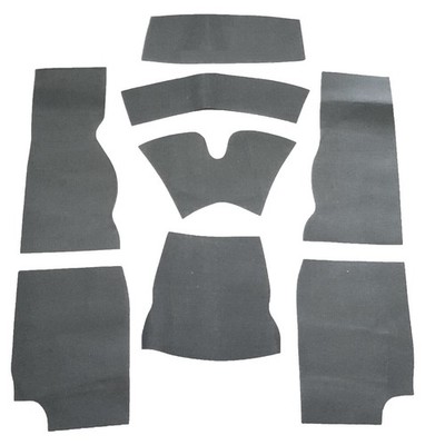 Carpet Teppich Underfelt Kit - Triumph TR4a TR5 TR250 TR6 Material 6mm Dämmfilz