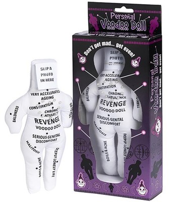 REVENGE Voodoo Doll with Pins ~ Boyfriend Girlfriend Adult Funny Gag Gift   