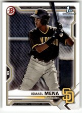 2021 Bowman #BP-36 Ismael Mena 1st Prospects San Diego Padres Baseball
