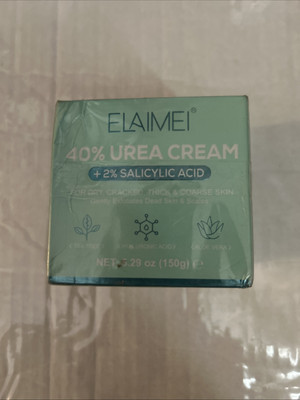 Elaimei Urea Cream 40% For Feet Plus 2% Salicylic Acid 5.29 oz Exp. 11/2027