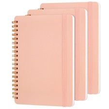 Utron 3 PCS Small Spiral Notebook 5x7, Notebooks for Note Taking, Pink Spiral...