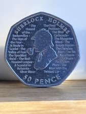 2019 Sherlock Holmes 50 Pence Coin, United Kingdom