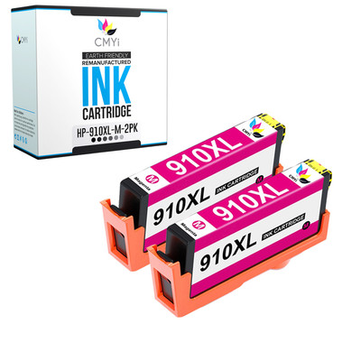 2-PK Compatible HP 910XL Magenta Ink Cartridge for OfficeJet Pro 8030 8035 8035e