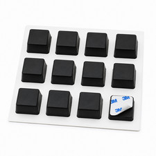3/4" Square x 5/16" Tall Silicone Rubber Feet Peel  Stick 3M Adhesive 12 Pack