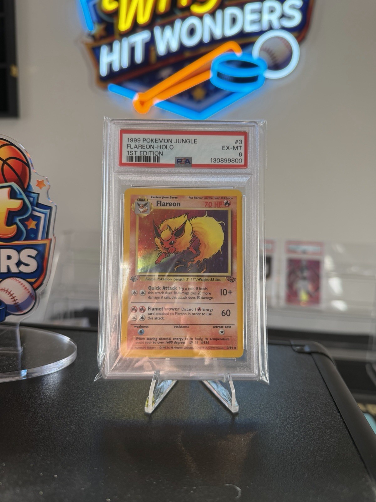 Edition One Pokemon Pokémon Jungle 1999 Flareon #3 1st Edition Holo English PSA 6 | eBay