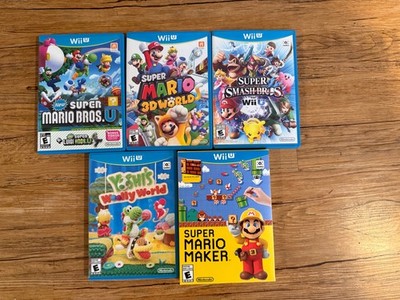 Wii U Games (Mario 3D World, Smash Bros Wii U, Super Mario Maker, + more)