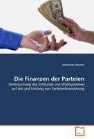 Die Finanzen Der Parteien Johannes Heynen