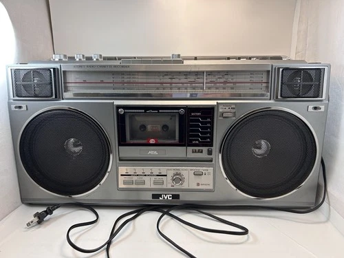 Vintage JVC RC-M50JW Boombox AM/FM Radio Cassette Recorder Stereo Tested