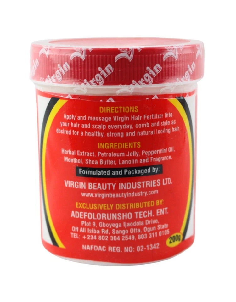 Virgin Hair Fertilizer Anti-Dandruff Hair Conditioning Cream 200g (8 Oz) - Image 2 of 2