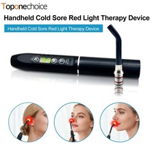 2 in 1 LED Red Light Therapy Device for Lips Cold Sore Treatment Handheld