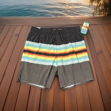 Hang Ten Mens Swim Short Lined Size XL
