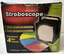 Strobe Light Stroboscope 4 Color Filters Variable Speed 240959 Party Disco NEW