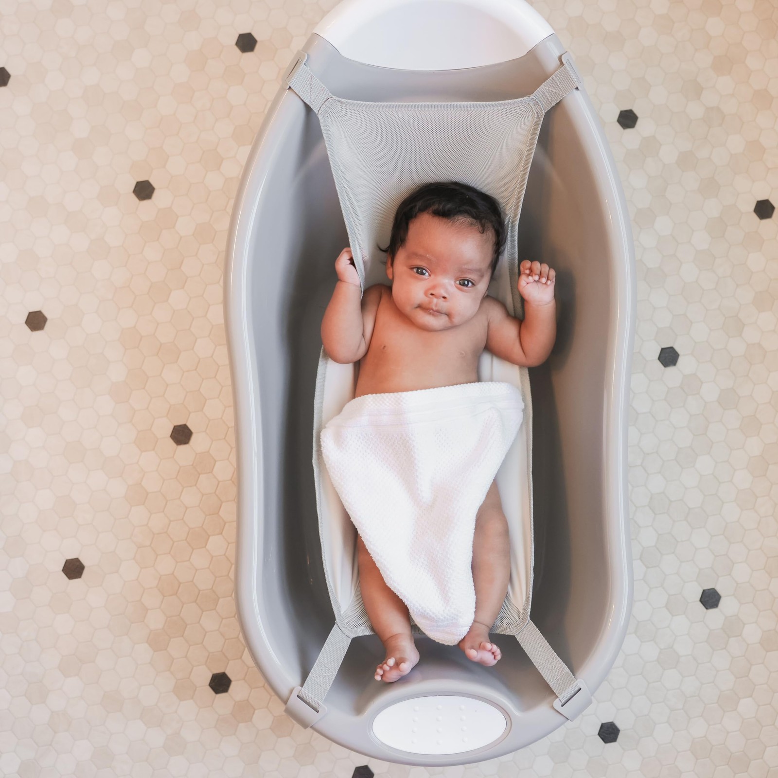 Baby Basics Infant Bath Tub, Includes Air Mesh Sling, Adjustable As Your Baby...