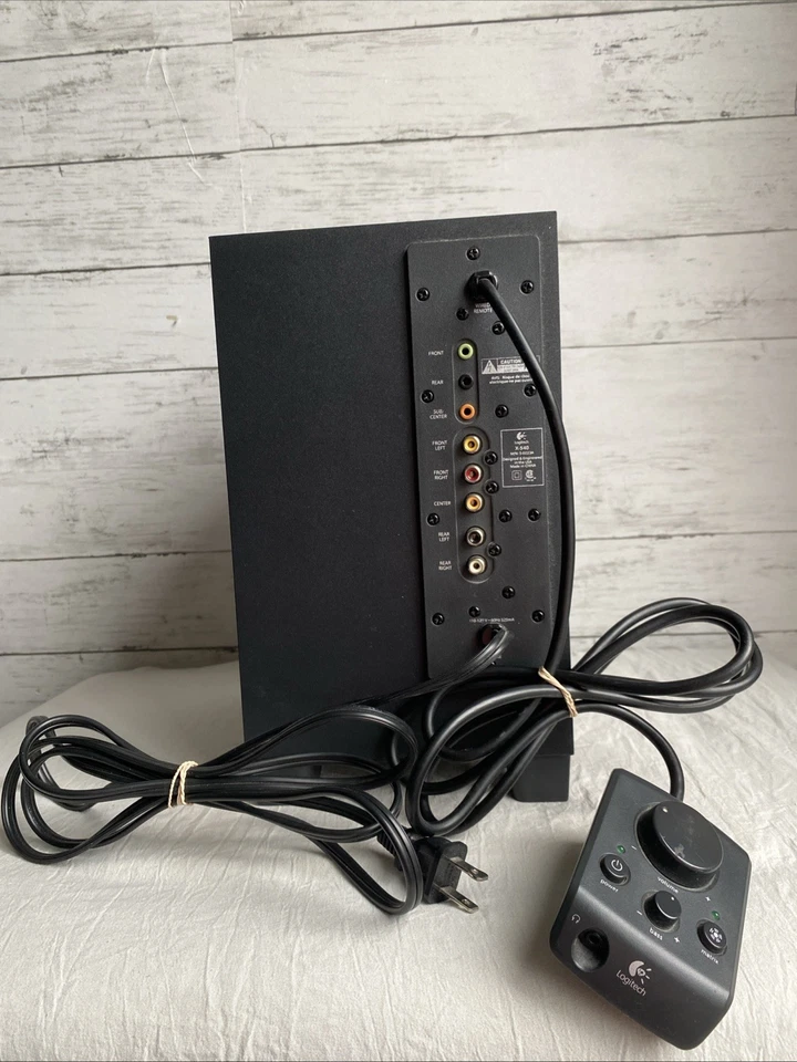 Logitech X-540 5.1 Surround Sound Speaker System Subwoofer Only Tested Working - Bild 3 von 4