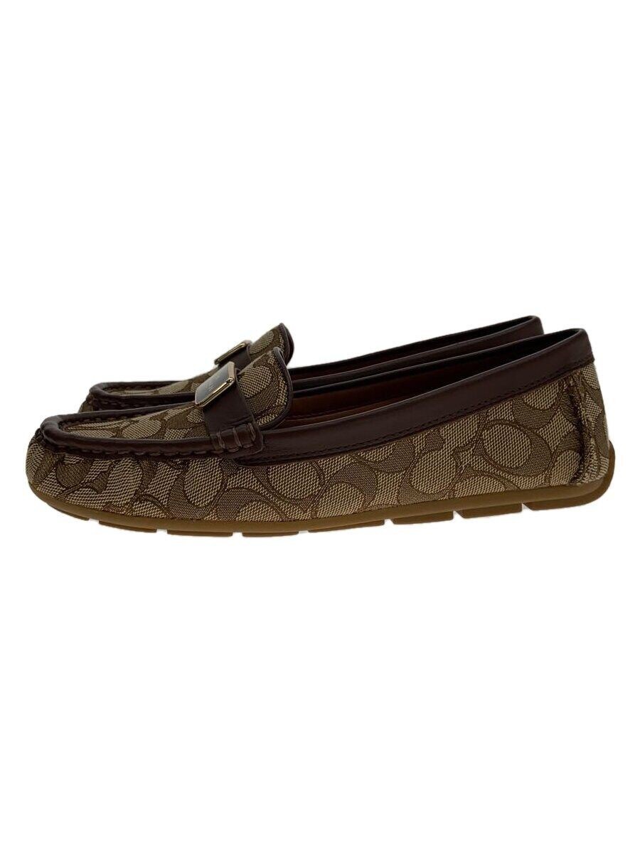 Vintage Coach Camel Loafers Size 24cm Pre-Owned-image