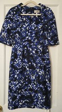 Erdem Resort Dress Blue Fay Venice Swirl Print Size 8 *read*