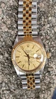 Vintage Rolex Datejust 16013 Champagne Linen Dial Men's Automatic Watch 1986