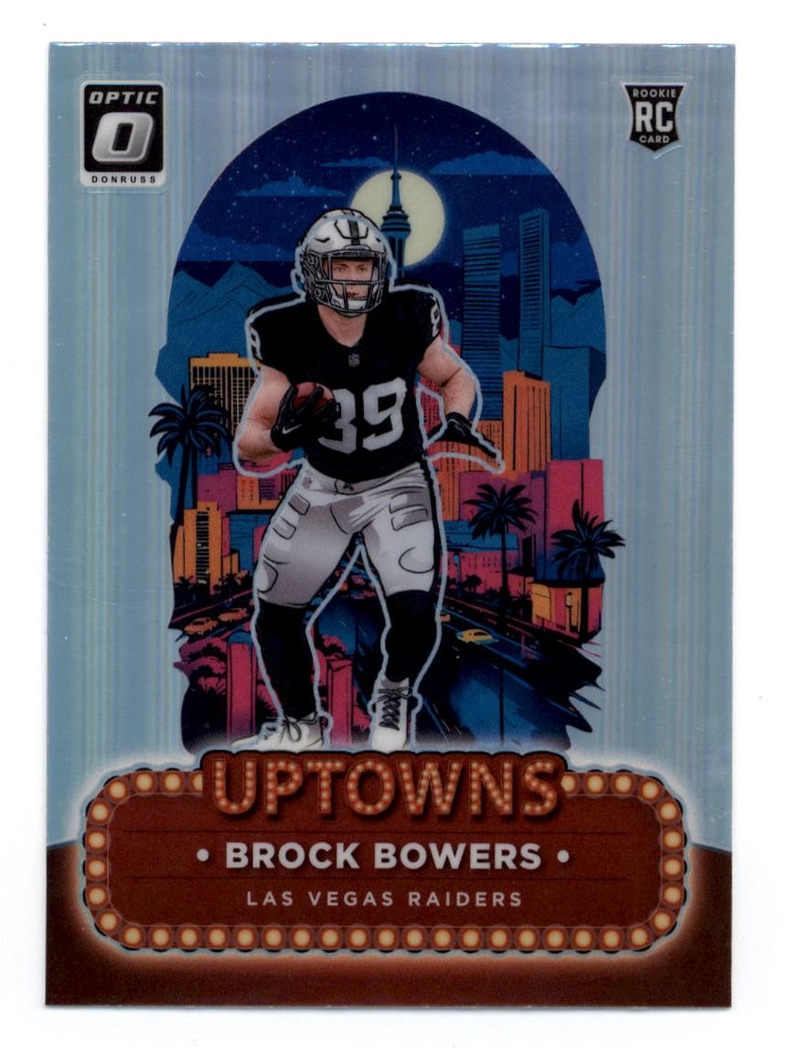 2024 Donruss Optic Uptowns #8 Brock Bowers Rookie RC Case Hit SSP - NM-MT