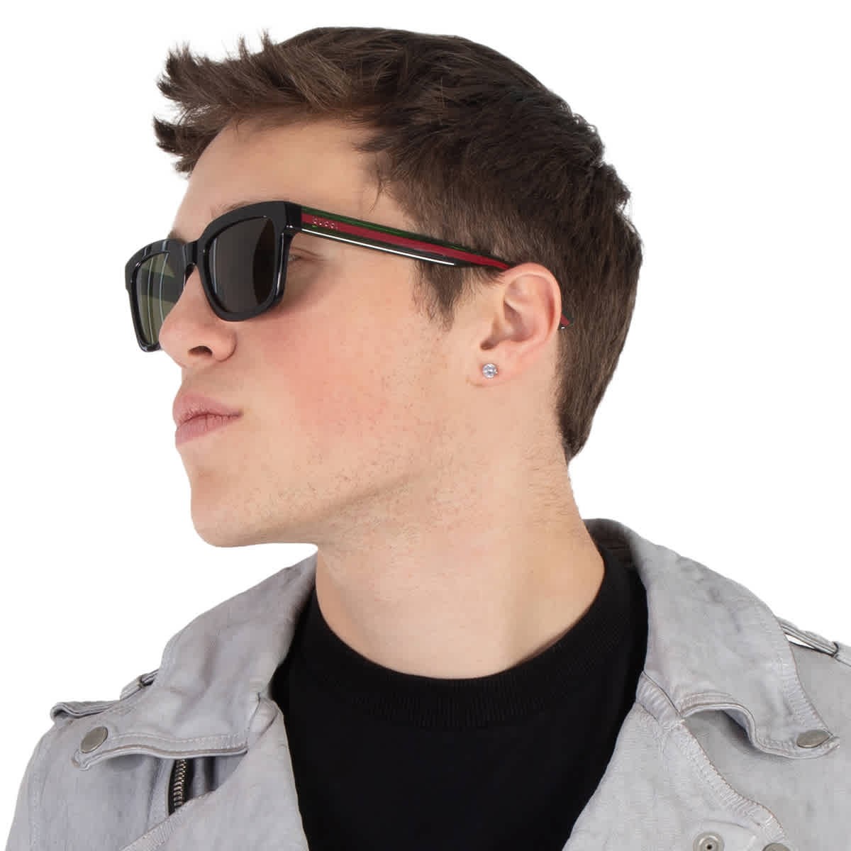 Мужские солнцезащитные очки Gucci Green Square GG0001SN 002 52 GG0001SN 002 52 39590₽