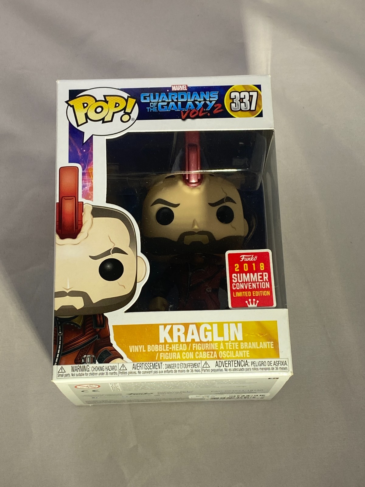Funko Pop! Guardianes De La Galaxia Vol. 2 337 Kraglin 2018 Convención De Verano