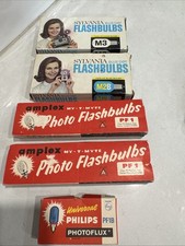 Mixed Lot Flashbulb Boxes Sylvania Amplex Philips As Is