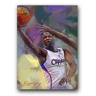 Lamar Odom Art Card Limited 7/50 Edward Vela Signed (Los Angeles Clippers)