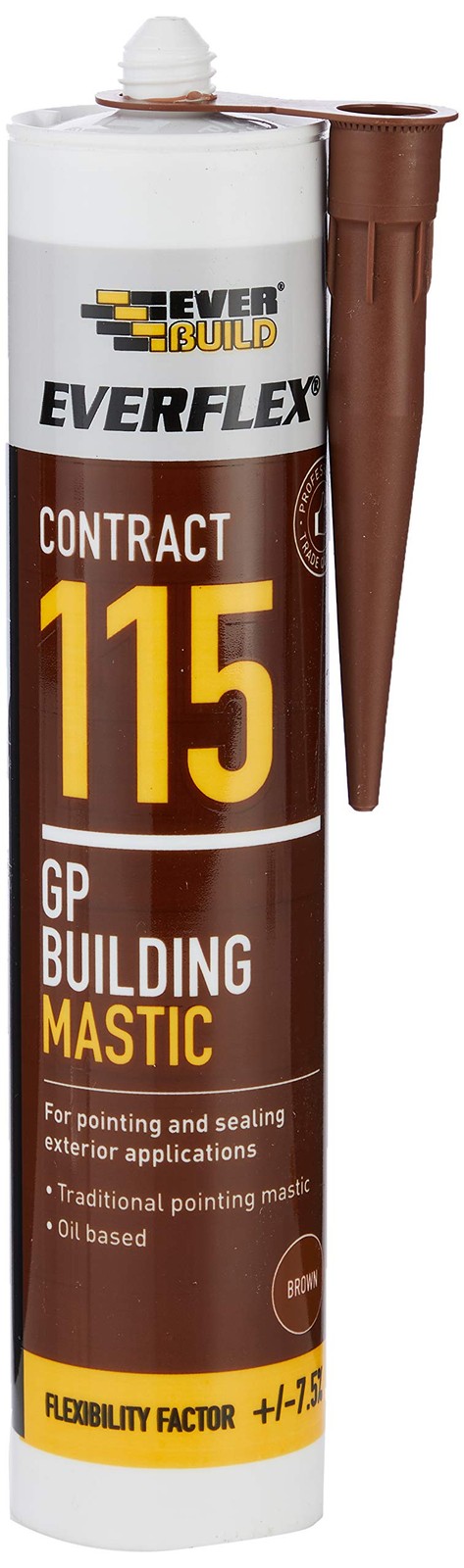Everbuild – Everflex – 115 GP Building Mastic – For Joint 310ml, Brown