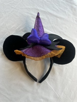 Disney Halloween Let’s Get Wicked Minnie Ears Headband Disney Parks 2019 Halloween Minnie Witch Hat Ears Headband  main image 3