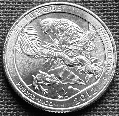 2012 BU Puerto Rico El Yunque S National Parks Quarter - From Bank Rolls