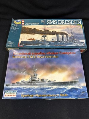 Revel 1:350 SMS Dresden & Eastern HMS Royal Sovereign 1:500