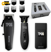 TPOB Slime 2 Black Clipper Trimmer Shaver Set Barber Hair Clippers